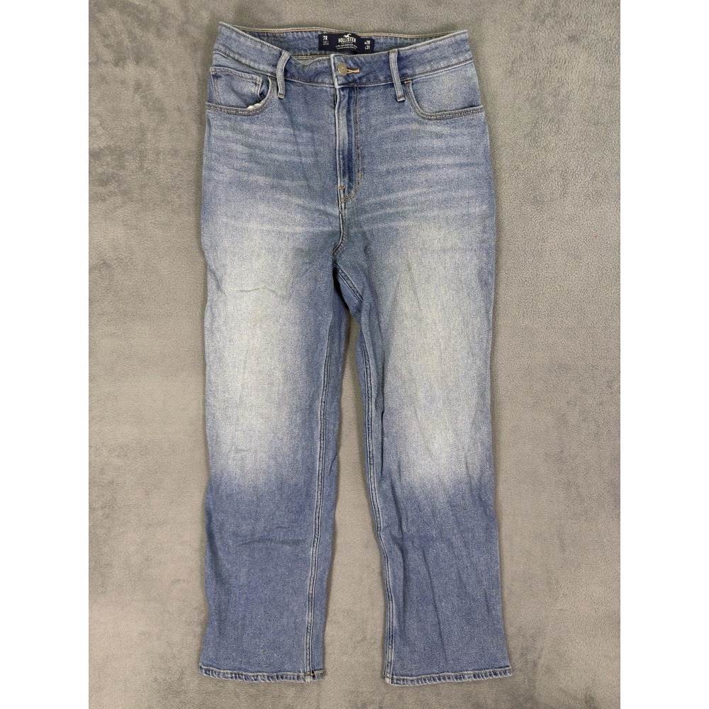 Hollister Jeans Womens 28 Blue Dad Ultra High Rise Light Wash Baggy Stretch
